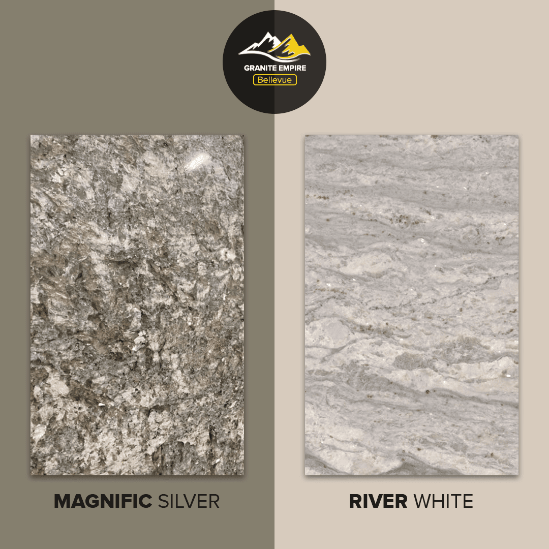 Choosing between Magnific Silver and River White granite
